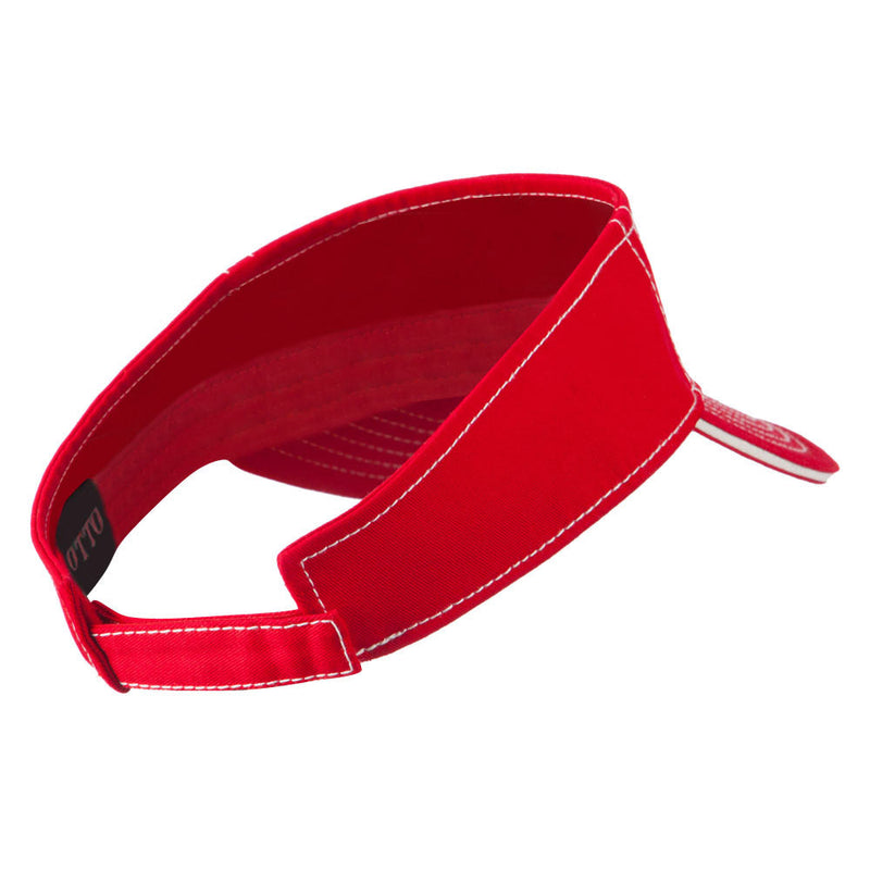 Contrast Stitch Sandwich Visor