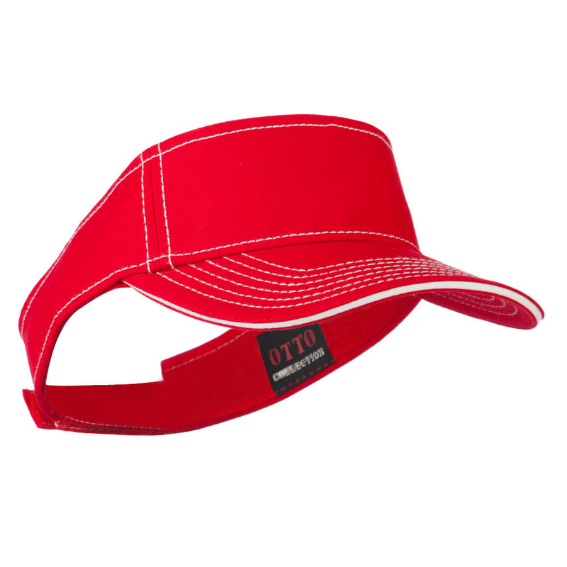 Contrast Stitch Sandwich Visor