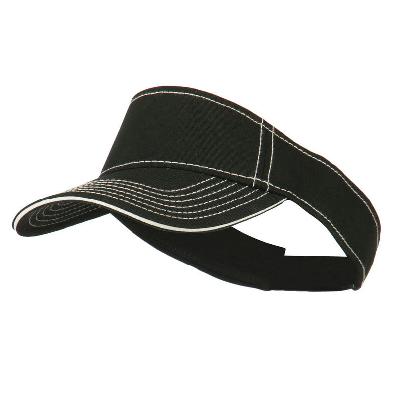Contrast Stitch Sandwich Visor