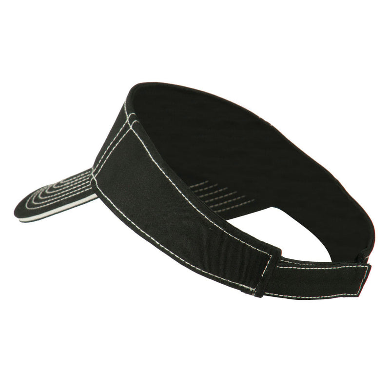 Contrast Stitch Sandwich Visor