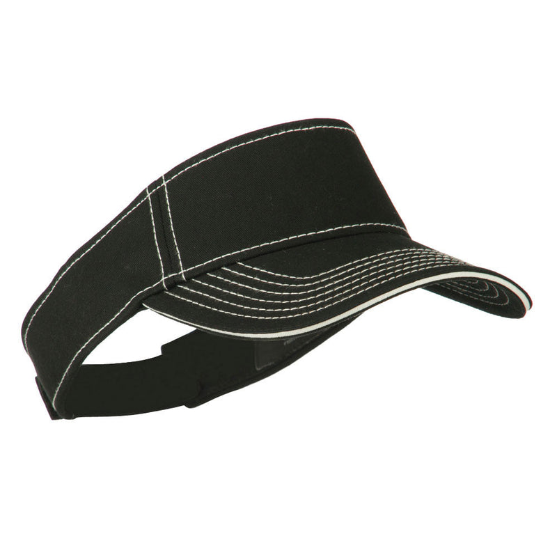 Contrast Stitch Sandwich Visor