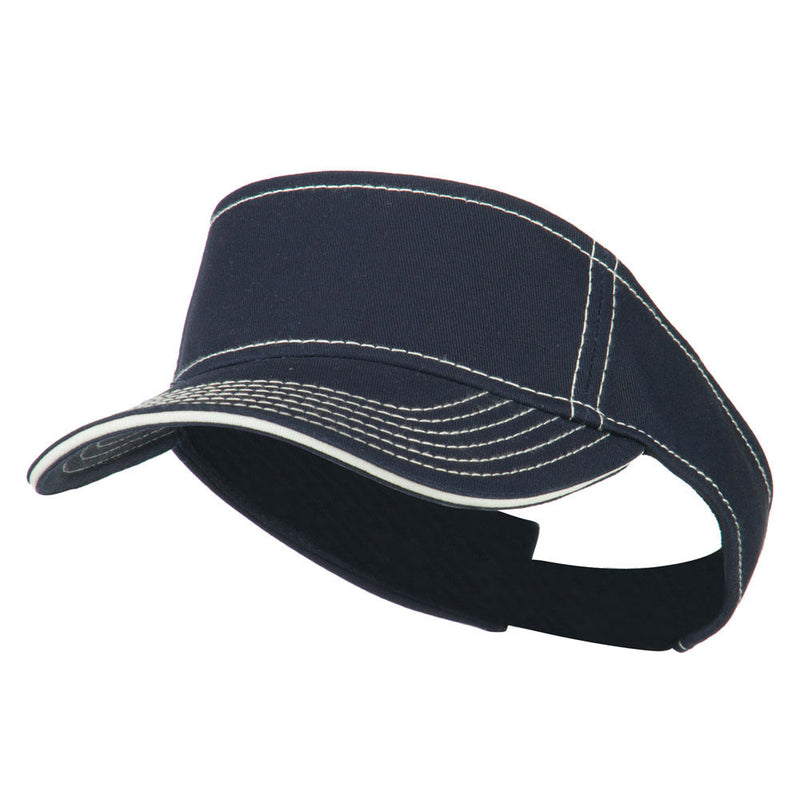 Contrast Stitch Sandwich Visor