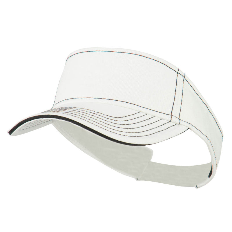 Contrast Stitch Sandwich Visor