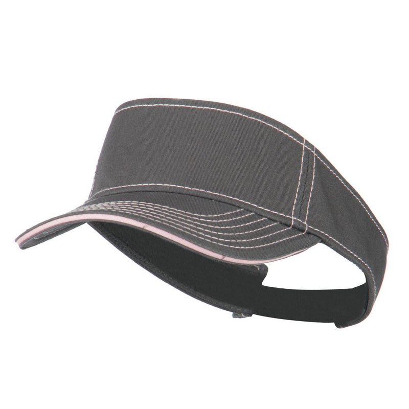 Contrast Stitch Sandwich Visor