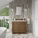 James Martin Bristol 36" Single Bathroom Vanity, Saddle Brown