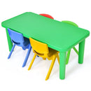 Kids Colorful Plastic Table and 4 Chairs Set by LJGDeals