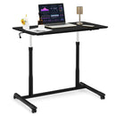 Height Adjustable Computer Desk Sit to Stand Rolling by LJGDeals