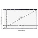 Yescom 150" 16:9 Movie Projector Screen PVC Front Material