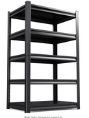 72" H Garage Shelving Unit, Garage Storage Shelves 2500LBS Heavy Duty Shelving, Adjustable 5 Tier Metal Shelving Utility Shelf, Storage Rack for Industrial, Warehouse, Basement (16" D*36" W*72" H)
