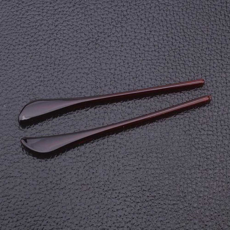 2 Pairs Eyeglass End Tips Replacement Earsocks Pieces Tube for Thin Metal Eyeglass Temple Arm, Brown