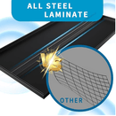 72" H Garage Shelving Unit, Garage Storage Shelves 2500LBS Heavy Duty Shelving, Adjustable 5 Tier Metal Shelving Utility Shelf, Storage Rack for Industrial, Warehouse, Basement (16" D*36" W*72" H)