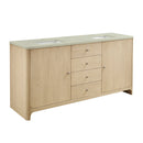 James Martin Gracyn 72" Double Bathroom Vanity, Coastal Driftwood