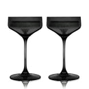 Reserve Nouveau Crystal Coupe Glasses in Smoke Set of 2 by Viski