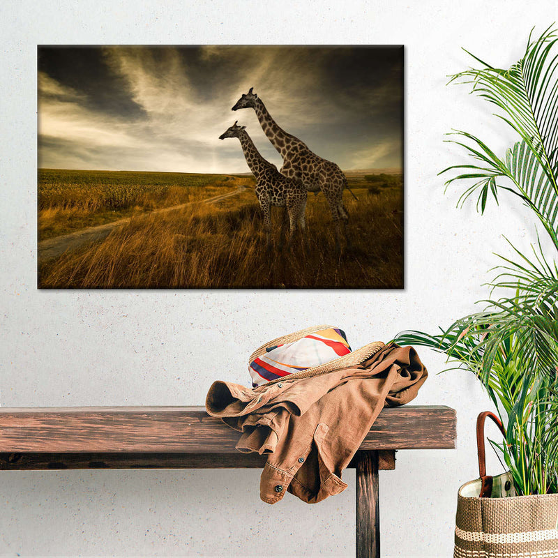 Giraffe Family Wall Art