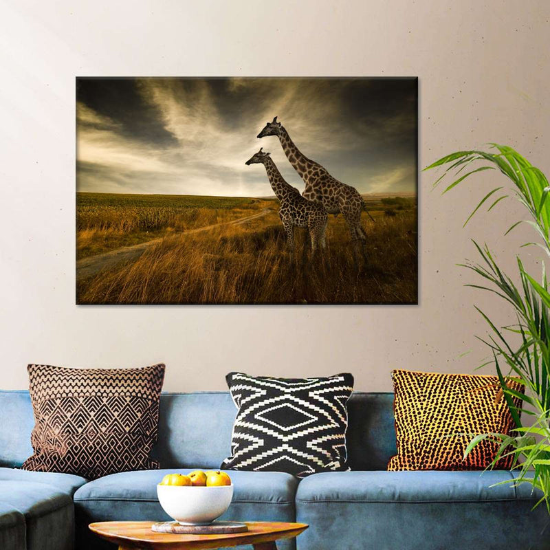 Giraffe Family Wall Art