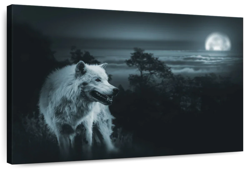 Moon Wolf Wall Art