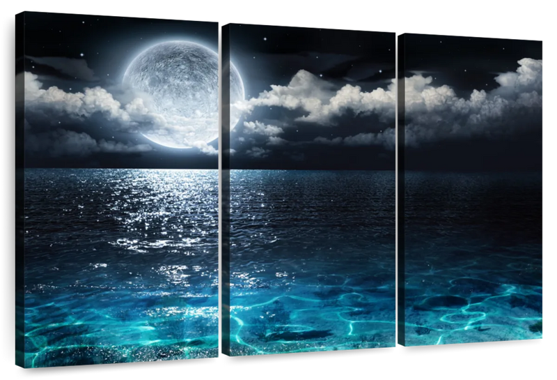 Romantic Full Moon Wall Art