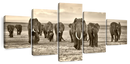 Herd Of Elephants Wall Art