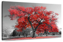 Red Tree Wall Art