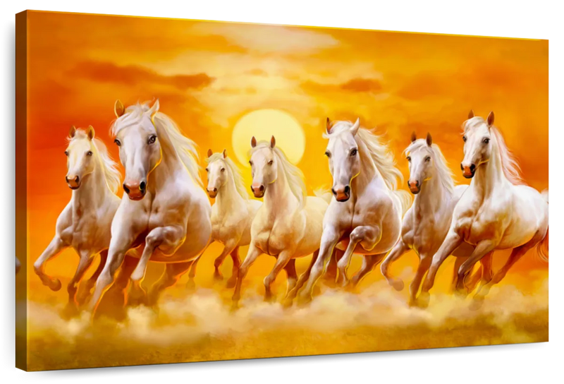 Seven Running Horses Wall Art