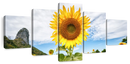 Golden Sunflower Wall Art