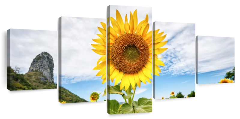 Golden Sunflower Wall Art