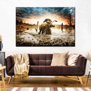 Dog Fetching Game Wall Art