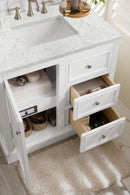 James Martin De Soto 36" Single Bathroom Vanity, Bright White