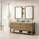 James Martin Breckenridge 72" Double Bathroom Vanity, Light Natural Oak