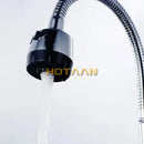 GobekUsa Dual Hole Brass Chrome Kitchen Sink Tap Mixer
