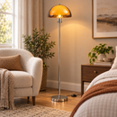 Modern Amber Acrylic Floor Lamp with 3 Color Temperatures