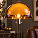 Modern Amber Acrylic Floor Lamp with 3 Color Temperatures