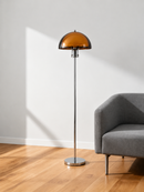 Modern Amber Acrylic Floor Lamp with 3 Color Temperatures by EP Designlab LLC