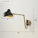 GobekUsa Duckbill Reading Light Metal Sconce - Adjustable Joint, Perfect for Single Bedroom