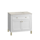 James Martin Chicago 36" Single Bathroom Vanity, Glossy White