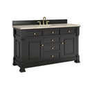 James Martin Brookfield 60" Single Bathroom Vanity, Black Onyx