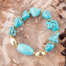Durango Chunky Turquoise Stretch Bracelet