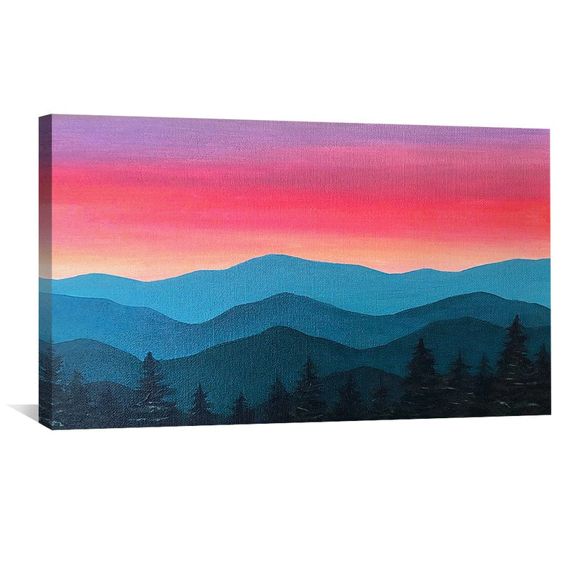 Dusk Over Silent Hills Canvas