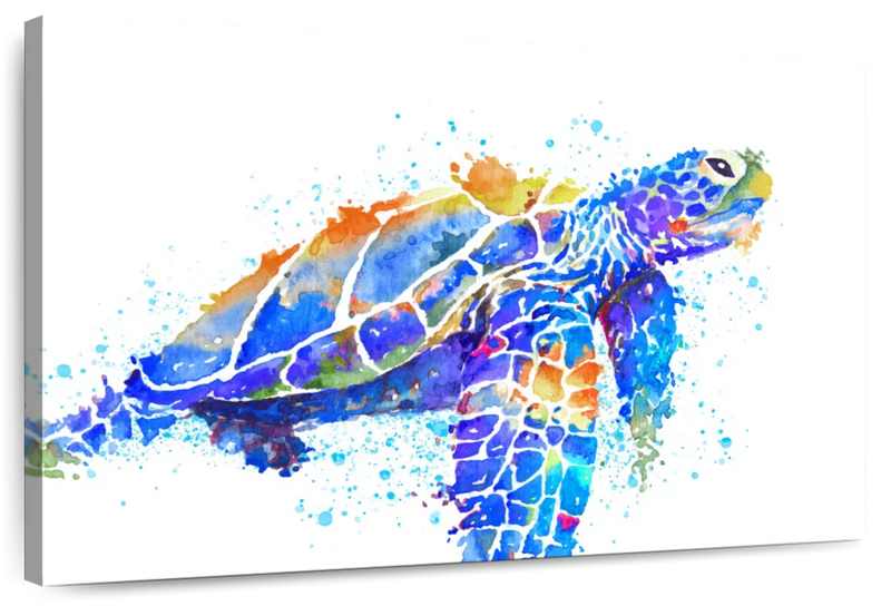 Sea Turtle Watercolor Wall Art
