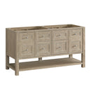 James Martin Breckenridge 60" Double Bathroom Vanity, Whitewashed Oak
