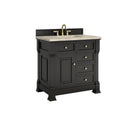 James Martin Brookfield 36" Single Bathroom Vanity, Black Onyx