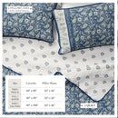 Floral Boho Printed Cotton Quilt Set - Indira Collection by Great Bay Home