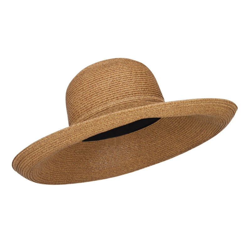 UPF 50+ Paper Braid Turned Up Brim Hat