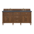 James Martin Lorelai 72" Double Bathroom Vanity, Mid-Century Walnut