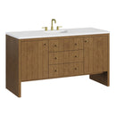 James Martin Hudson 60" Single Bathroom Vanity, Honey Oak