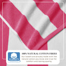 Cotton Velour Cabana Stripe Beach Towel - Novia Collection