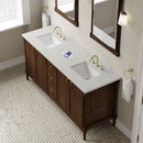 James Martin Kinnsden 72" Double Bathroom Vanity, Sable Oak