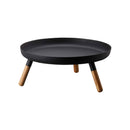 Countertop Pedestal Tray (5" H)  - Steel + Wood