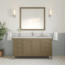 James Martin Chicago 60" Single Bathroom Vanity, Walnut Whisper