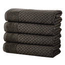 Cotton Diamond Waffle Weave Bath Towel Set - Grayson Collection by Great Bay Home